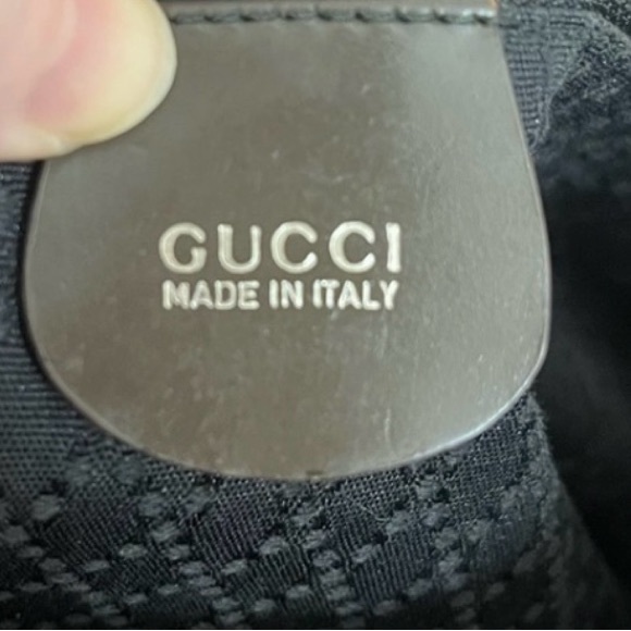 Vintage Gucci Brown Nylon With Bamboo handles - Picture 8 of 9